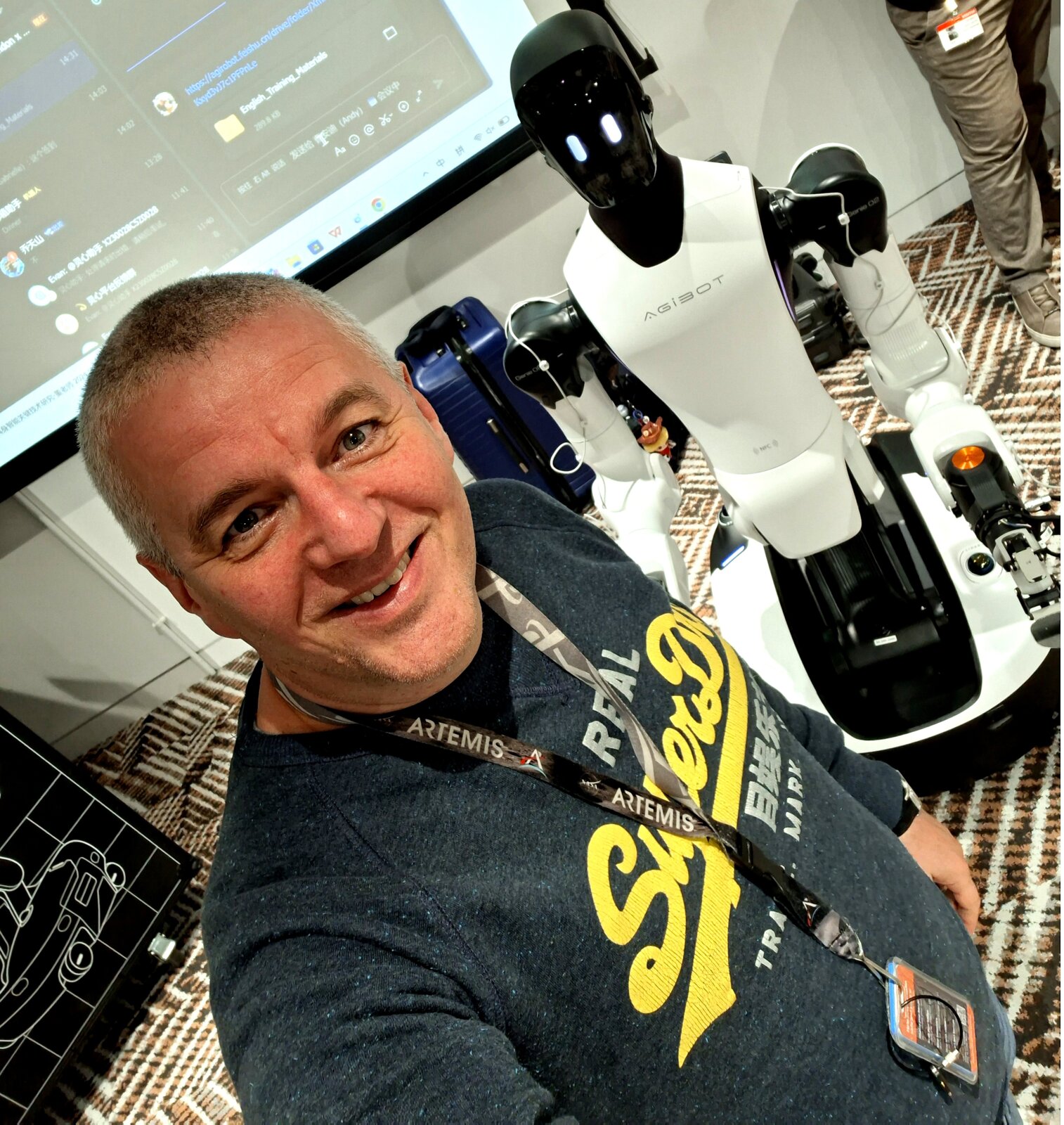 Humanoid teleoperation with the AGIBOT A2
